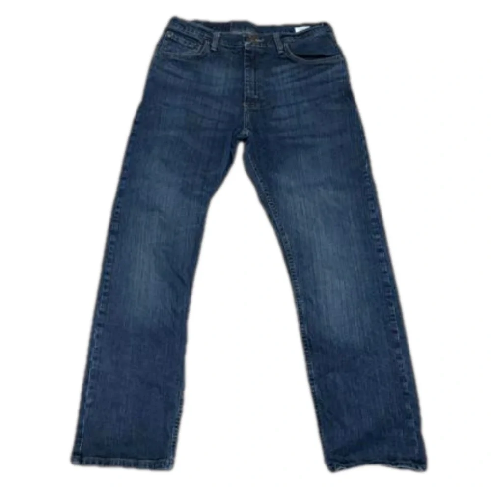 Wrangler Relaxed Fit Cotton Spandex Denim Blue Jeans Men Size 32 x 30